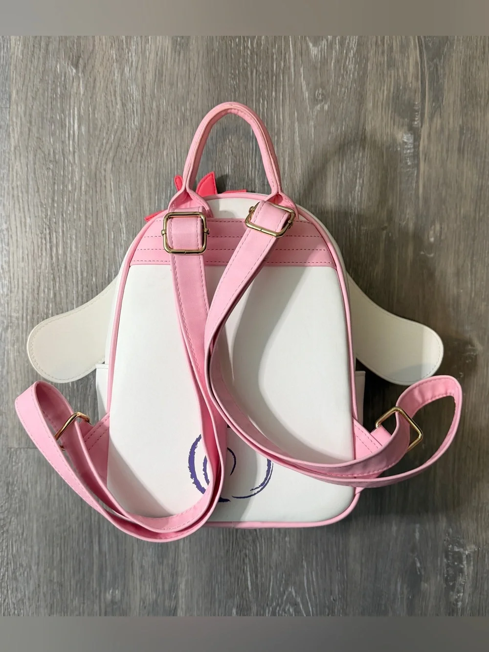 Her Universe Sanrio Cinnamoroll Strawberry Mini Backpack Kawaii Pink White